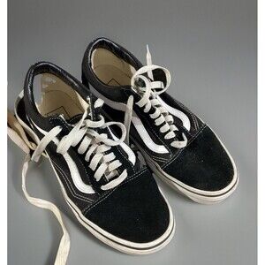 Vans Shoes Mens 6.5 Womens 8 Old Skool Skateboardking Low Sneakers 500714 Black